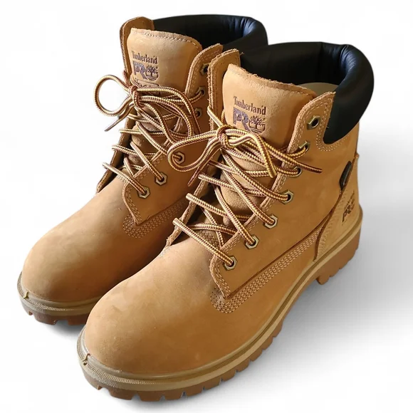 Women's Timberland Pro 6" Nubuck Work Boots Waterproof & Insulated Steel Toe 7.5 - Picture 6 of 15